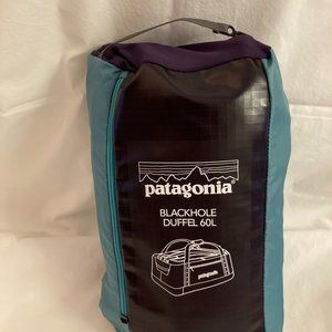 Patagonia Blackhole Duffle 60L in Turquoise/Purple